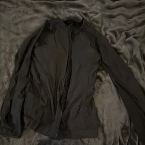 Black Zip-Up swim Jacket